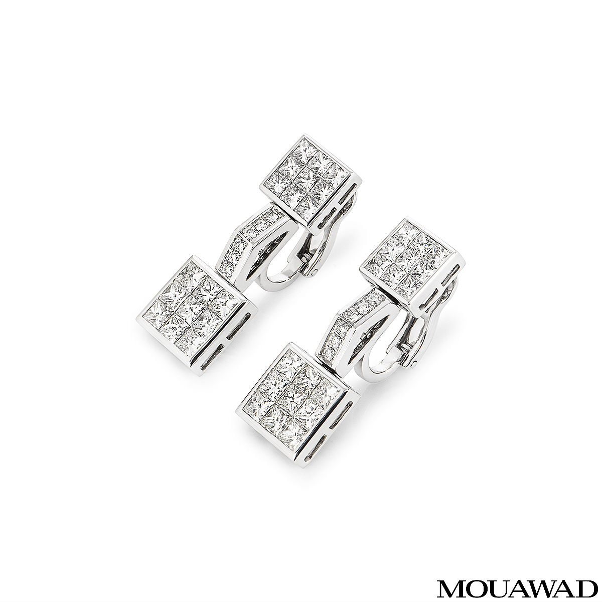 Mouawad White Gold Diamond Earrings Mouawad White Gold Diamond Earrings